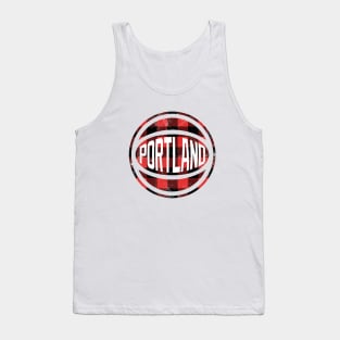 Portland Retro Ball - Lumberjack White 1 Tank Top